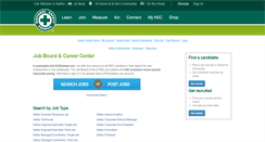 Desktop Screenshot of nsc.ehscareers.com