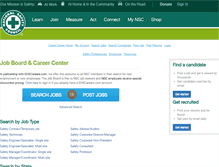 Tablet Screenshot of nsc.ehscareers.com